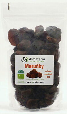 Meruňky sušené nesířené celé Premium BIO 1kg