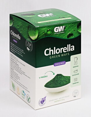 Chlorella Green Ways v prášku (Chlorella pyrenoidosa) BIO 350g + doprava zdarma