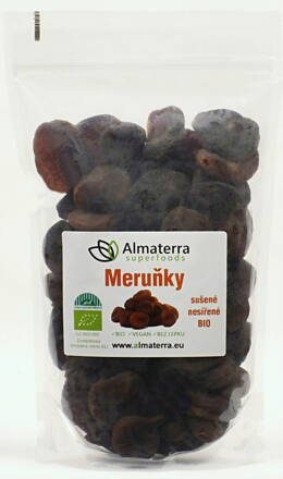 Meruňky sušené nesířené celé Premium BIO 1kg